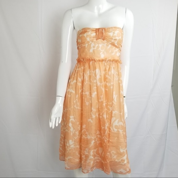 J. Crew Dresses & Skirts - J. Crew Silk Chiffon Whitney Dress Strapless Sz 4